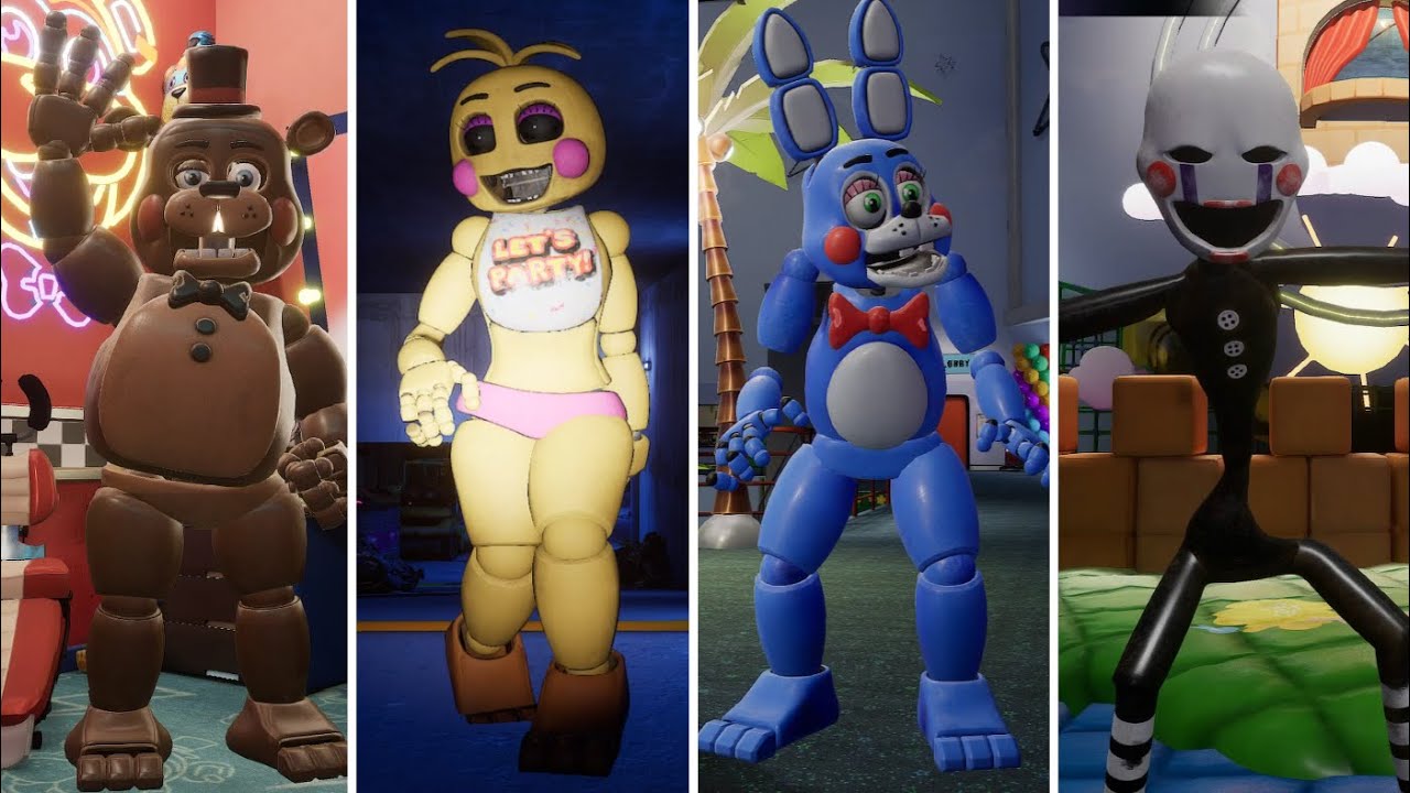 FNAF 1 but with Toy Animatronics & Puppet!