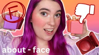 WORST CREAM BLUSH FORMULA?! | About Face Cheek Freak Blushes Live Swatches and Review!