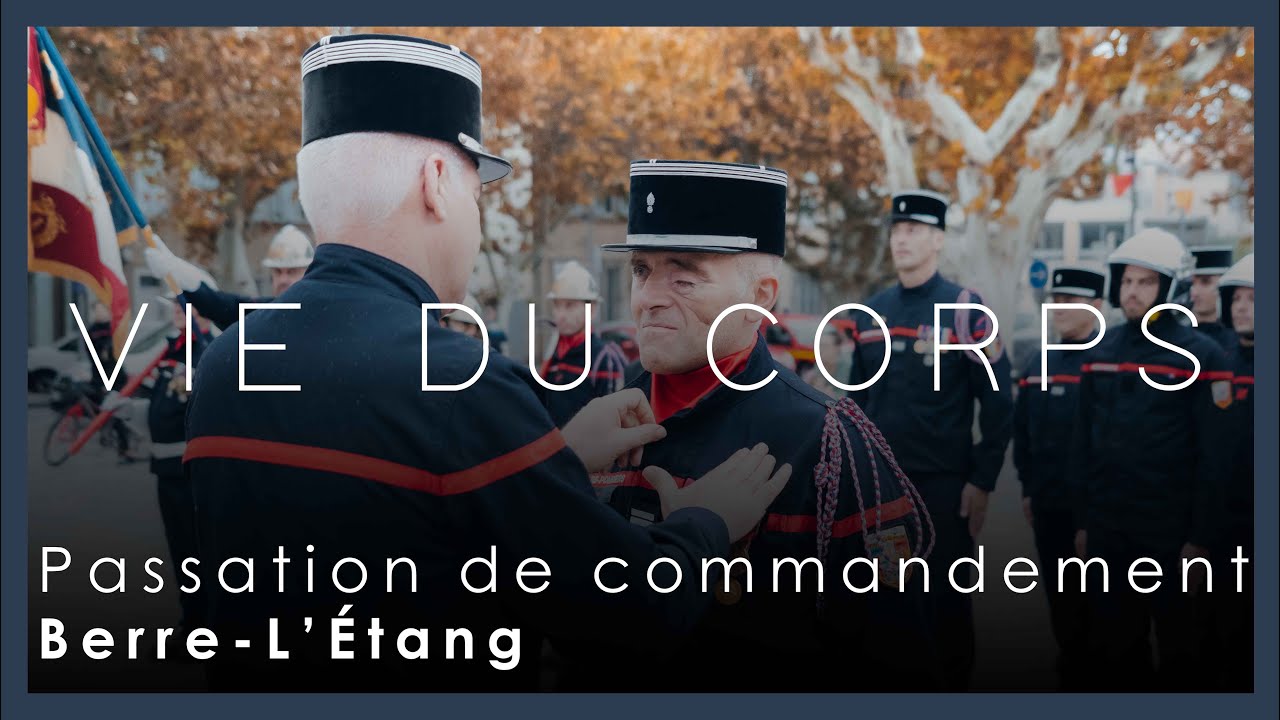 Passation de commandement du CIS Berre-L'Étang
