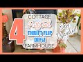 THRIFT FLIP DIY PROJECTS FOR FALL! •• upcycled rustic cottage farmhouse decor •• budget home decor