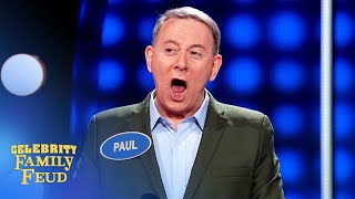 Pee-wee Herman pulls off an amazing steal on Celebrity Family Feud!