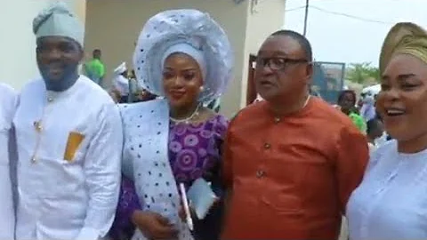 MOMENT JIDE KOSOKO AND SOLA KOSOKO STORM YOMI FABIYI'S SON NAMING CEREMONY