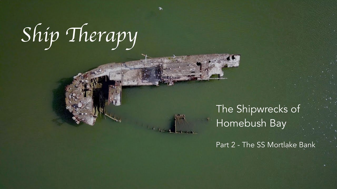 Homebush Bay Wrecks 2: the SS Mortlake Bank in 4K - YouTube