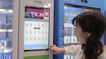 drinks & snacks vending machine with 22 inch touch screen
