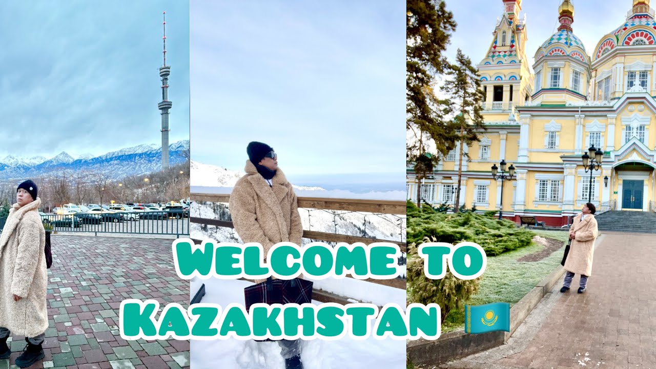 MY FIRST EVER SNOW IN KAZAKHSTAN ALMATY ASCENSION CATHEDRAL SHYMBULAK MOUNTAIN GREEN BAZAAR ARBAT ST