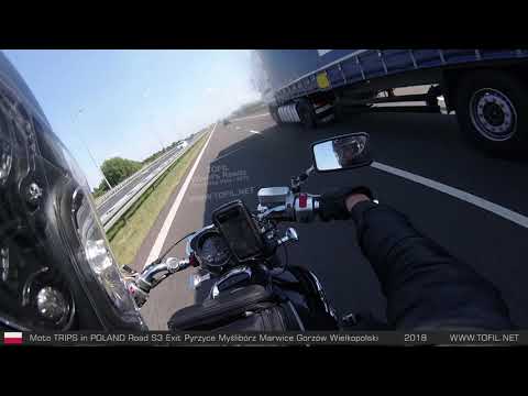 840 Moto TRIPS in POLAND Road S3 Exit Pyrzyce Myślibórz Marwice Gorzów Wielkopolski