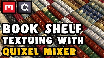Quixel Mixer | BOOK SHELF PBR TEXTURE