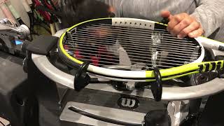 How to re-string a Wilson Ncode nPro tennis racquet