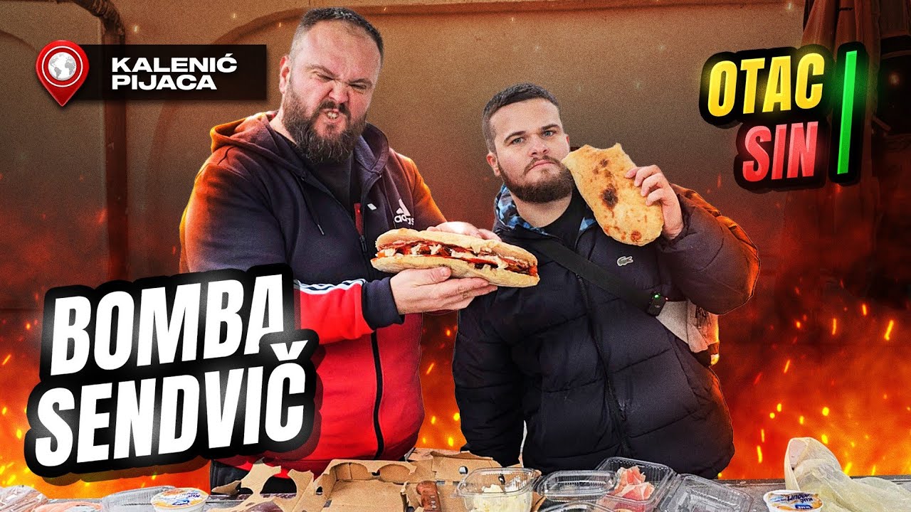 PRAVIMO SENDVIČE OD NAMIRNICA SA KALENIĆ PIJACE !!! TRKA FRKA BRKA E-07