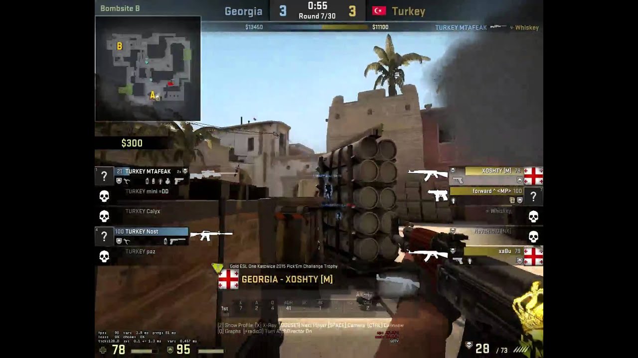 Turkey vs Georgia CS:GO World Championships - YouTube