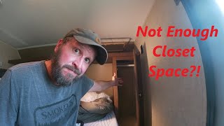 Turning Travel Trailer Bunkhouse into a Closet
