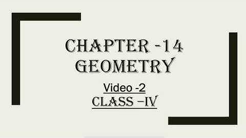 Class IV Chapter 14 GEOMETRY