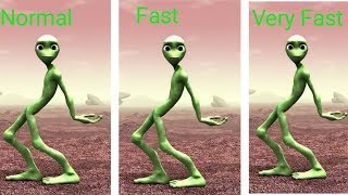 Green alien comedy song