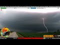 Texas supercells  close lightning encounters 5924  live storm chase archive