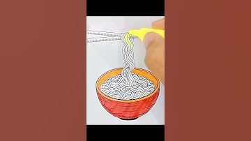 Colouring Noodles 🍜 ASMR #asmr #noodles #trending #viralshort #relaxing #satisfying #colouring