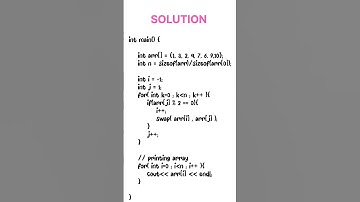 ❓SEGREGATE EVEN AND ODD NUMBERS❓ #coding #programming #developer #technology #memo #dsa #code