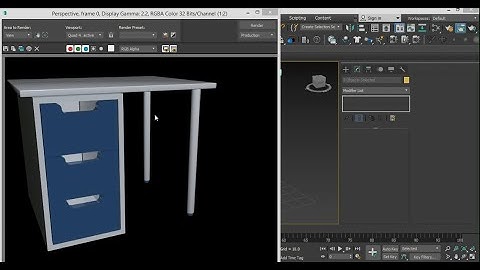 Modeling Basic Skills - Modeling office desk in 3ds max- Lesson 9