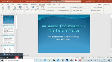 An Aimsir Fháistineach - Tutorial
