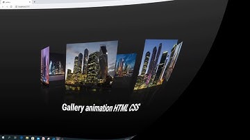 Gallery animation HTML CSS