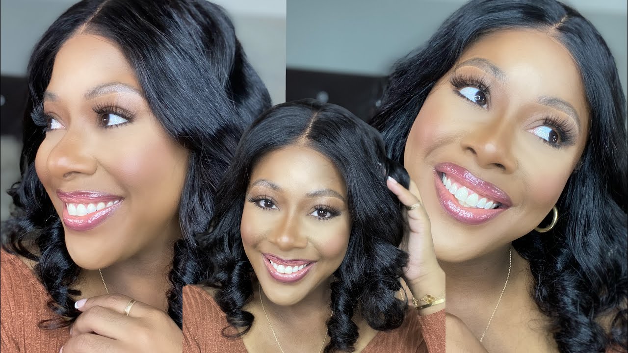 Свободная волна 14 дюймов + без обрезки + без геля + без клея | Tinashe Hair