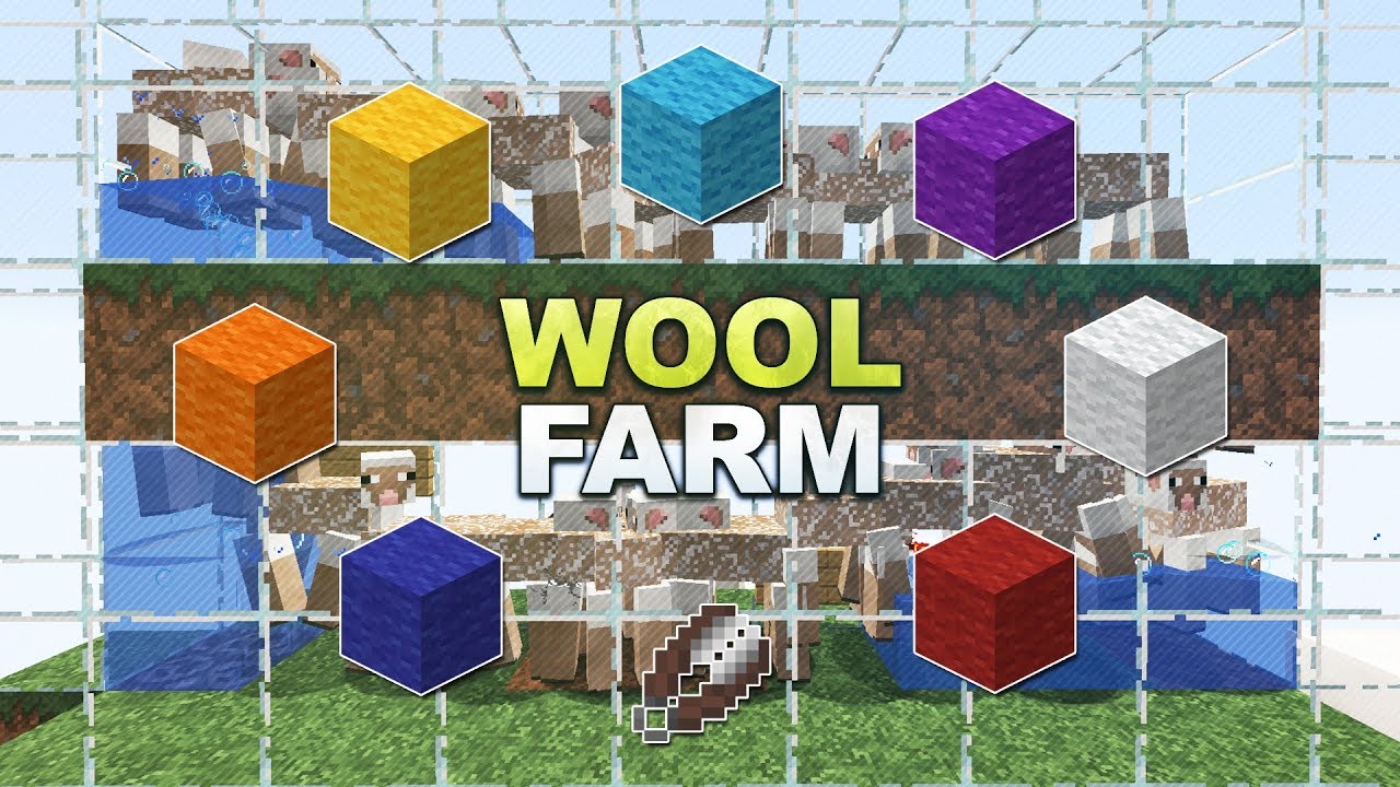 Minecraft How To Make Wool Minecraft - Automatic Wool Farm // Automatische Woll-Farm - Tutorial 1.
