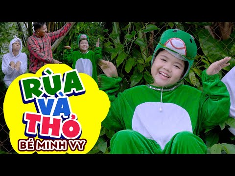 RÙA VÀ THỎ - Siêu Nhí Bé MINH VY - Nhạc Thiếu Nhi Mầm Chồi Lá Sôi Động Hay Nhất