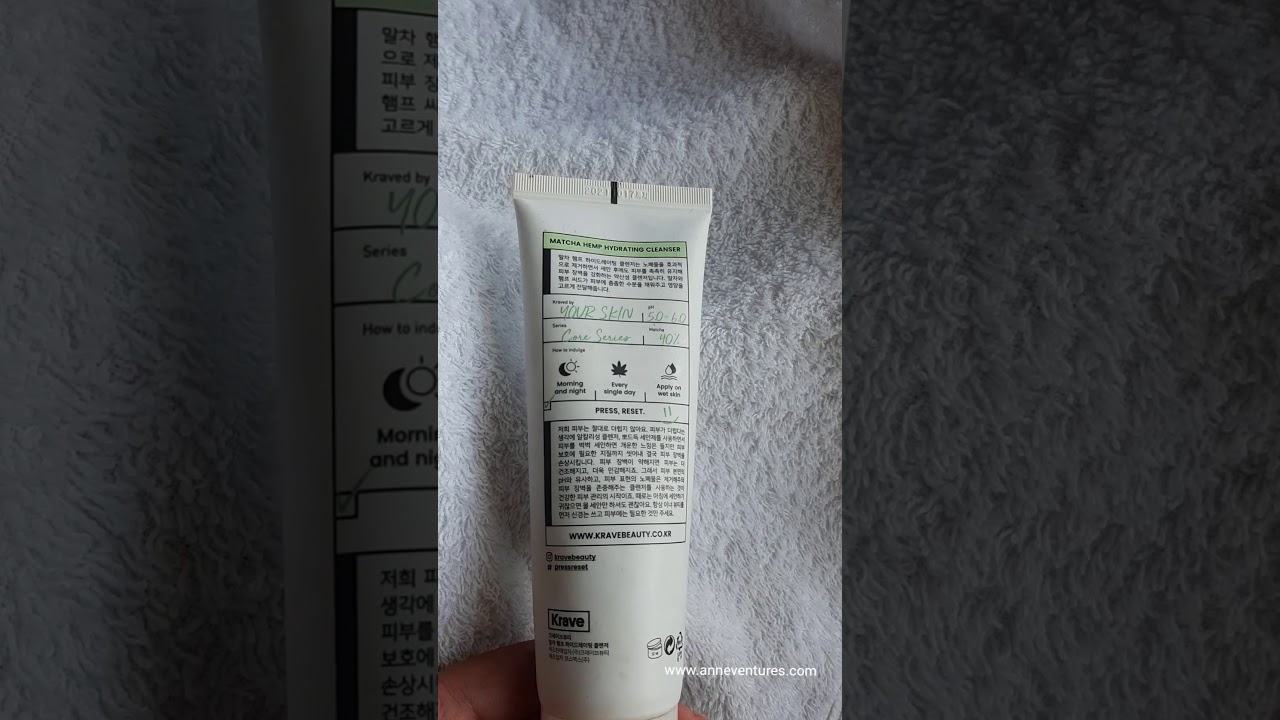 Matcha Hemp Hydrating Cleanser by Krave Beauty