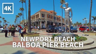 [Full Version] Walking Newport Beach and Balboa Pier, Orange County, California, USA, Travel, 4K UHD