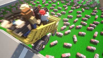 Hacked car Traffic Dynamic ragdolls Realistic Physics Teardown ep. 1