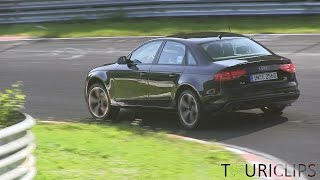2016 Audi A4 B9 mule spied testing on the Nürburgring!
