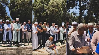 Mahmut Efendi Hazretleri için Mescid-i Aksa'da gıyabi cenaze namazı kılındı