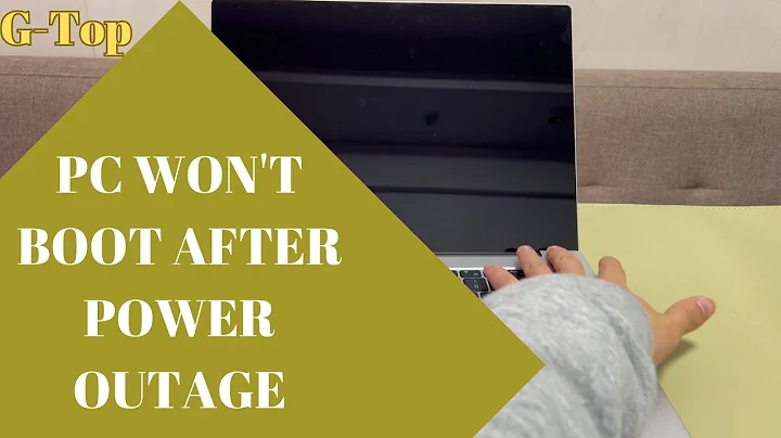 PC Won't Boot After Power Outage | Learn How to Start Windows When the Power Cuts Out