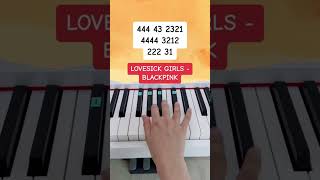 Lovesick Girls - Blackpink (Piano Tutorial) #lovesickgirlscover #kpoppiano #pianoshorts