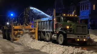 Snow Bank removal after 300 cm snow season in the ottawa area