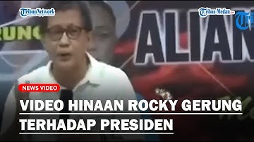 Rekaman Video Hinaan Rocky Gerung Terhadap Presiden Jokowi, Sebelumnya Beredar di Twitter