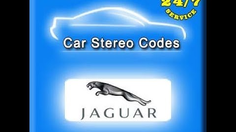 JAGUAR Car stereo codes | Online service