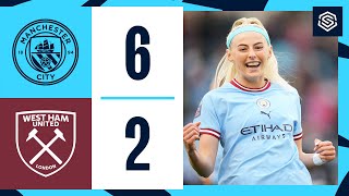 HIGHLIGHTS | Man City 6-2 West Ham | City up to second after eight-goal thriller!