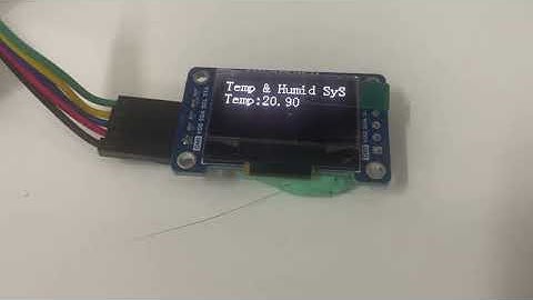 簡單溫溼度感測應用專案開發 系統整合測試畫面