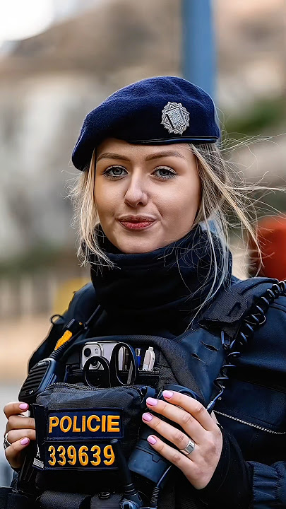 Beautiful policewoman from the Czech Republic ❤️ #streetphotography