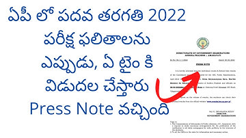 AP SSC 10th class results date and time 2022 latest news | AP 10th results 2022 | teluguprapancham