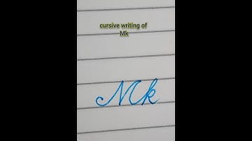 how to write capital M with a small letter q #handwriting #calligraphy #viralshorts