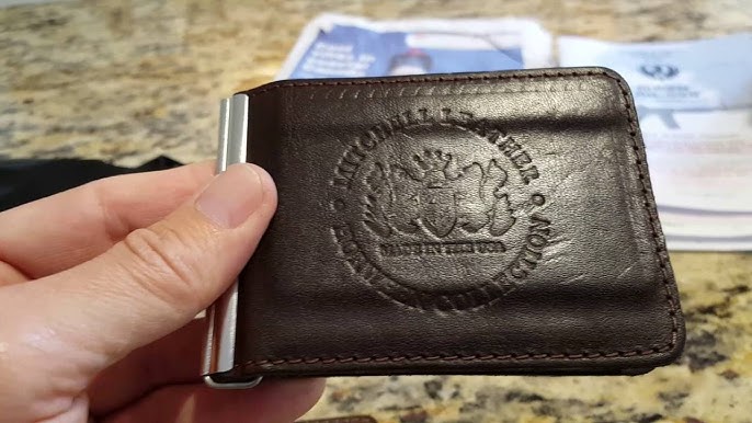 leather money clip wallet