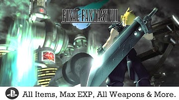 [PS4] Final Fantasy VII | All Items, Max EXP, All Limit Unlocked and More. | PS4 Save Wizard