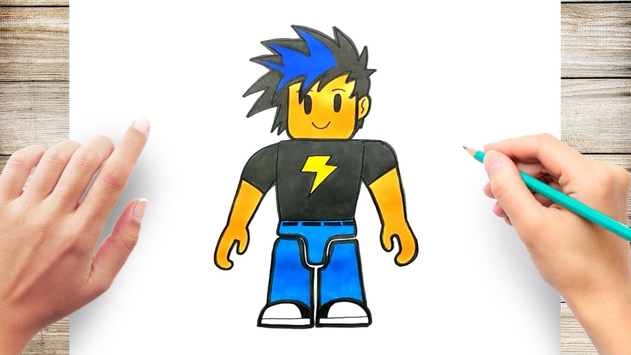 How to Draw Roblox - YouTube