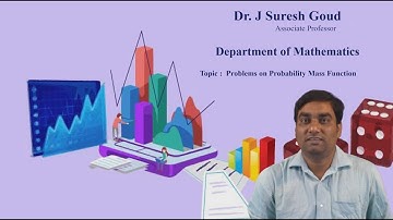 Problems on Probability Mass Function by Dr.J Suresh Goud