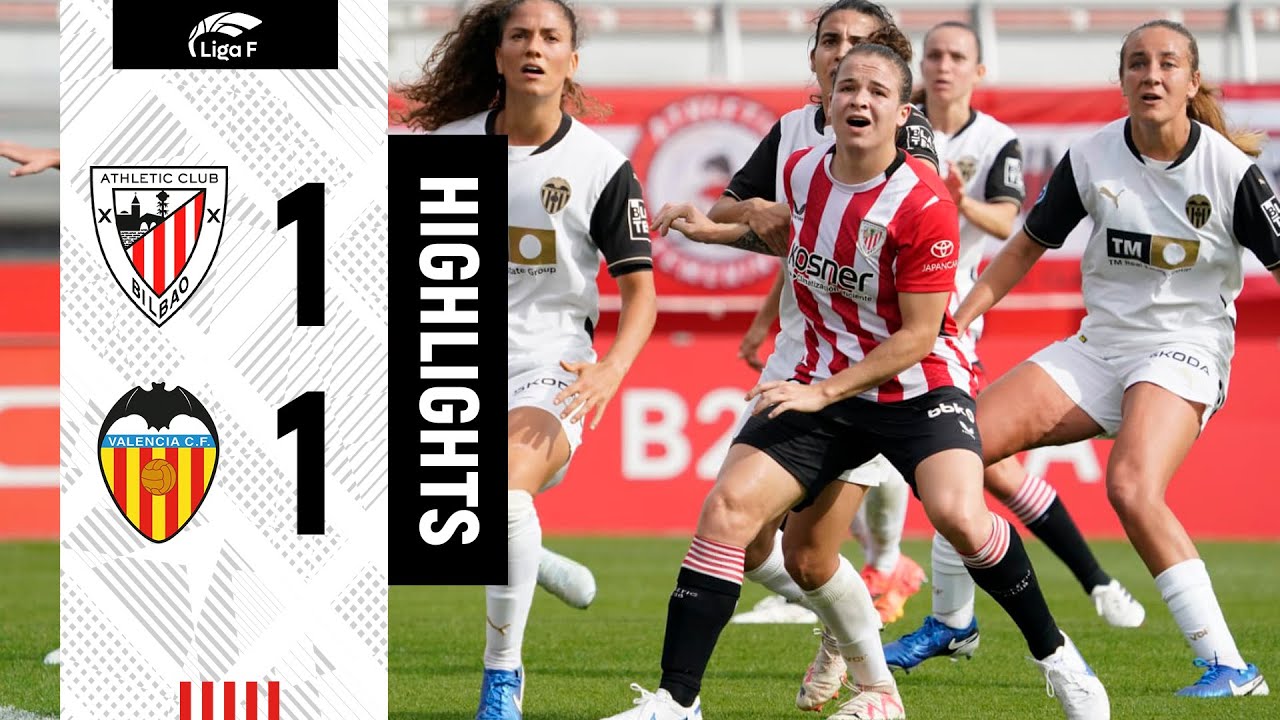 RESUMEN I Athletic Club 1-1 Valencia CF | Liga F 2024-25 MD7 - YouTube