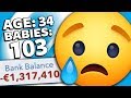 I Had 100 Babies in BitLife (DESTROYED by Child Support)