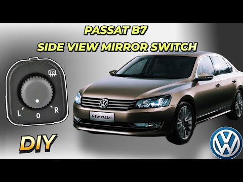 VW Passat  B7 Side Mirror Switch Replacement DIY