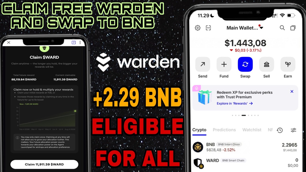 Claim Free Airdrop WARDEN WARD ~ 2.29 BNB on Trustwallet