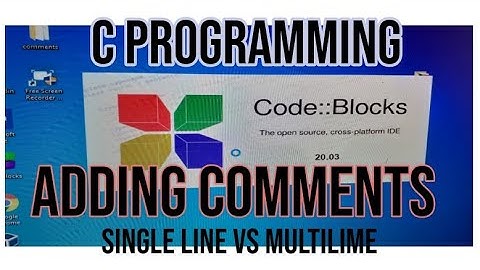 How to Add Single Line and Multi Line Comments in C Program Using Code Blocks IDE|10th CS Lec 2